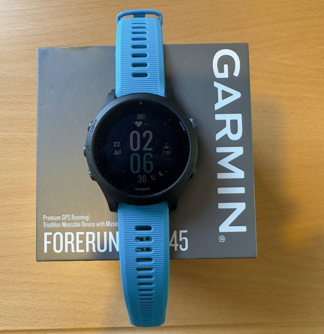 Garmin Forerunner 945 Premium GPS Running Triathlon Smartwatch with Music used
