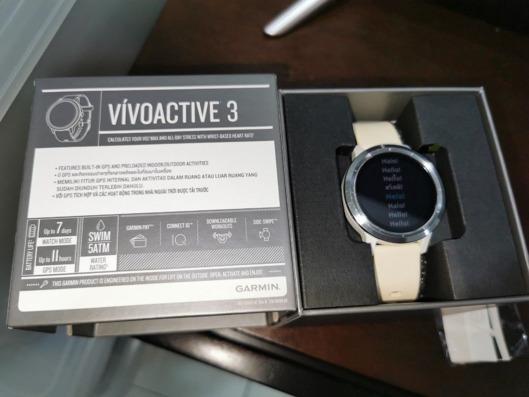 Garmin Vivoactive 3 White Women s Fashion Watches