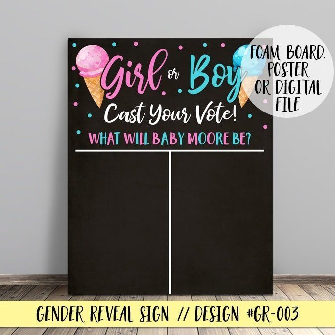 Gender Reveal Foam Board Backdrop, Hobbies & Toys, Stationery & Craft