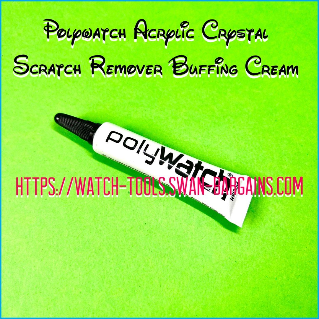 Polywatch Poly Watch Plastic Crystal Glass Polish & Scratch Remover Repair  Tool with Blue Cloth