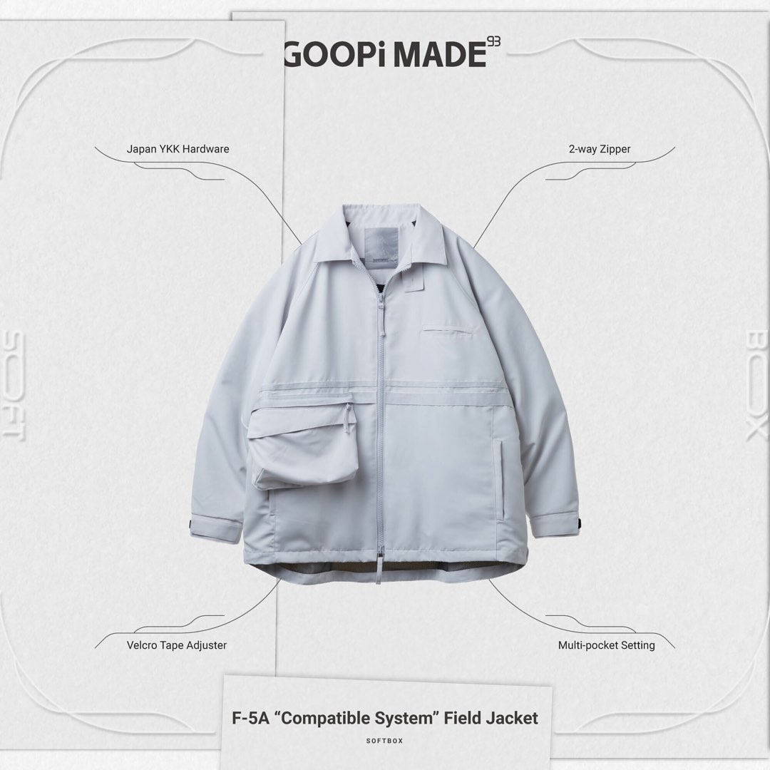GOOPIMADE F-5A “Compatible System” Field Jacket - L-Gray, 他的時尚