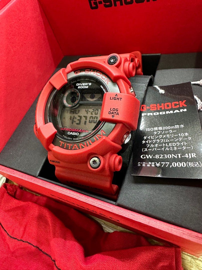日本版G-SHOCK FROGMAN三十周年版GW-8230NT-4JR, 名牌, 手錶- Carousell