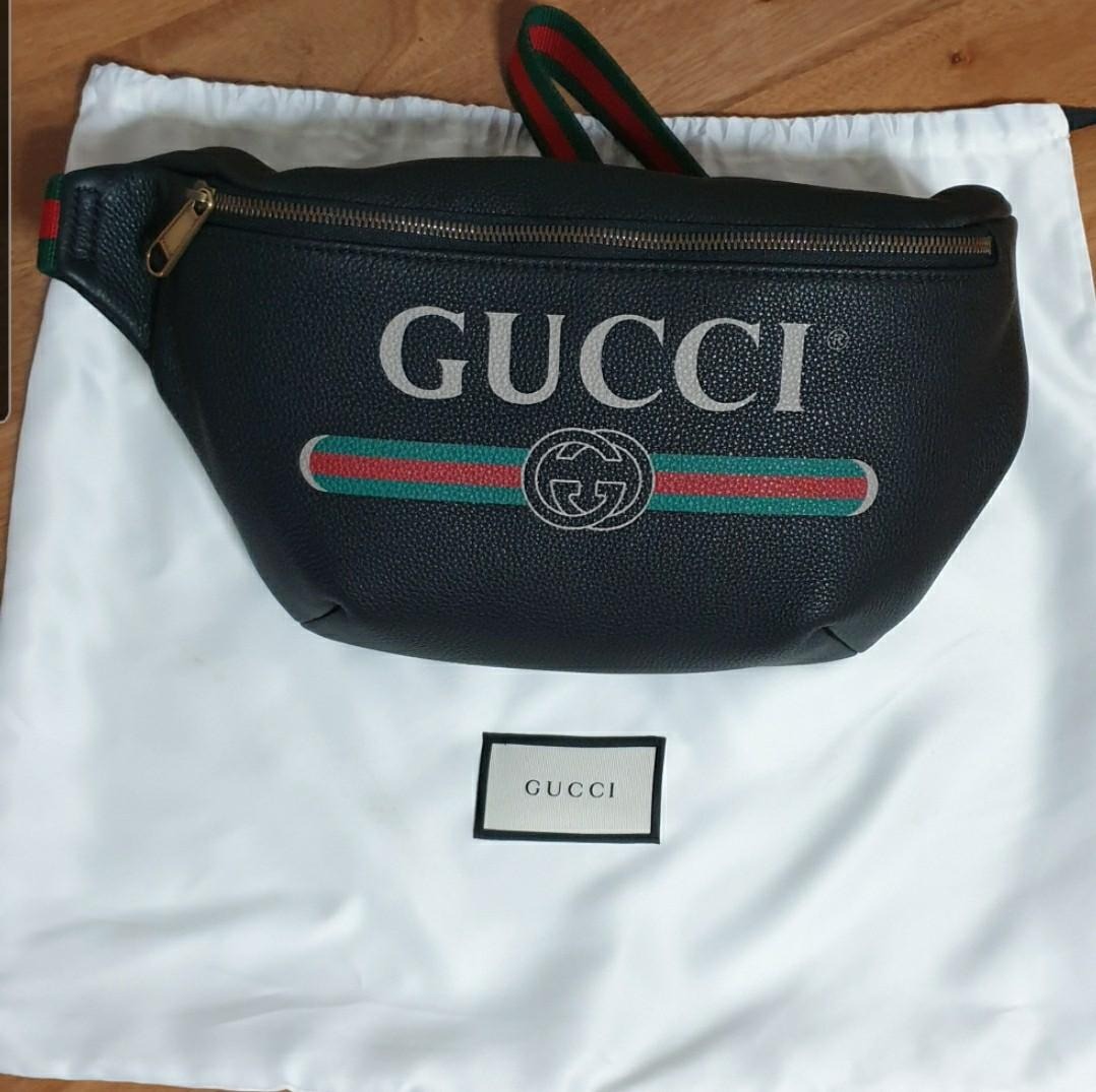 GUCCI belt bag Black Authentic Luxury Bags Wallets on