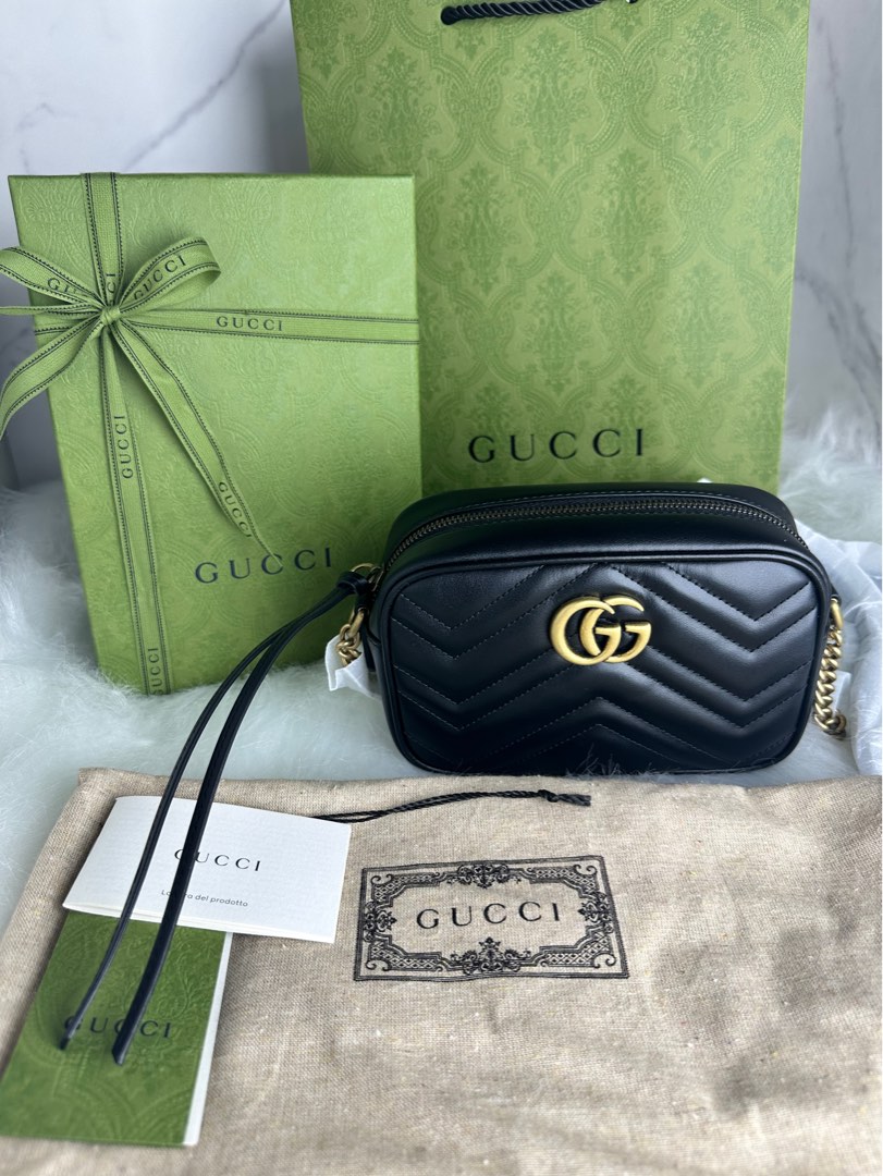 Gucci Marmont Sling Bag, Luxury, Bags & Wallets on Carousell