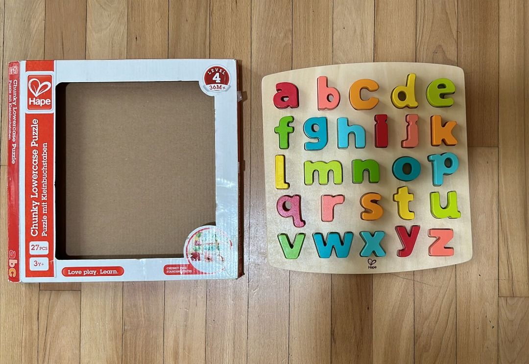 Hape chunky alphabet puzzle store