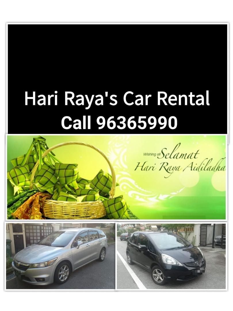 Hari Raya car rental (2124 April), Cars, Car Rental on Carousell