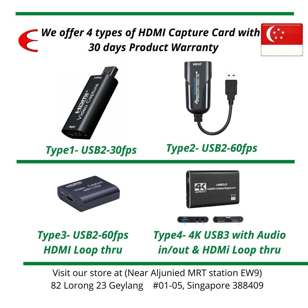 HDMI Capture Card - USB 2/3/30fps/60fps/ 4K. Demo available in our ...