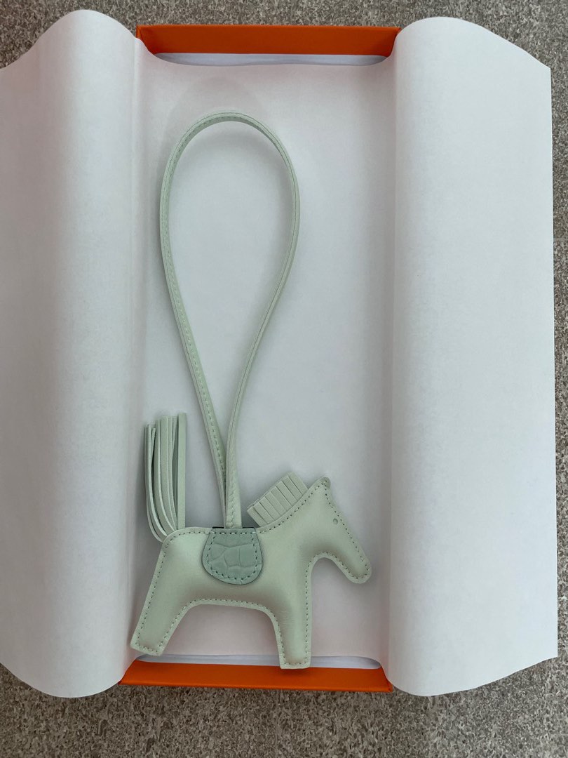 Hermes Rodeo Touch Vert Fizz Croc Pegase Bag Charm