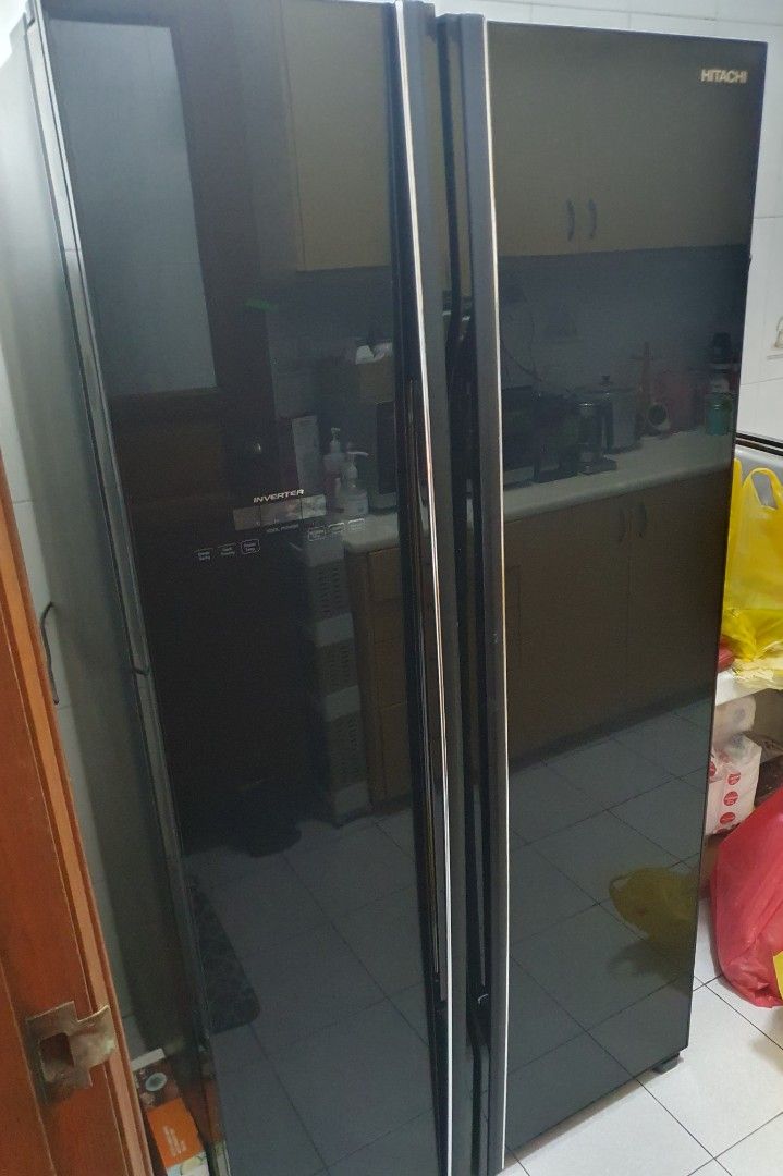 Hitachi Fridge Freezer, side by side, TV & Home Appliances, Kitchen