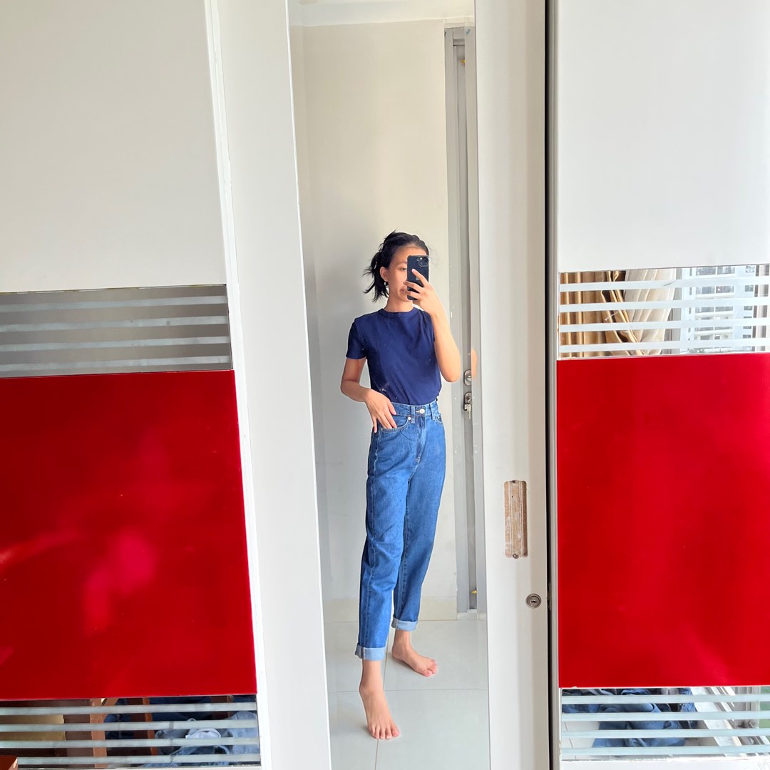 h-m-mom-jeans-fesyen-wanita-pakaian-wanita-bawahan-di-carousell