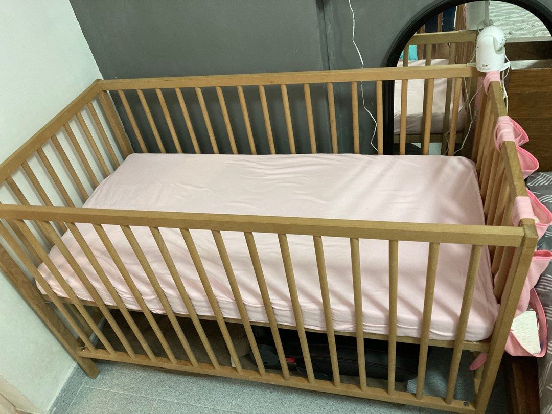 Ikea baby cot and mattress, Babies & Kids, Baby Nursery & Kids