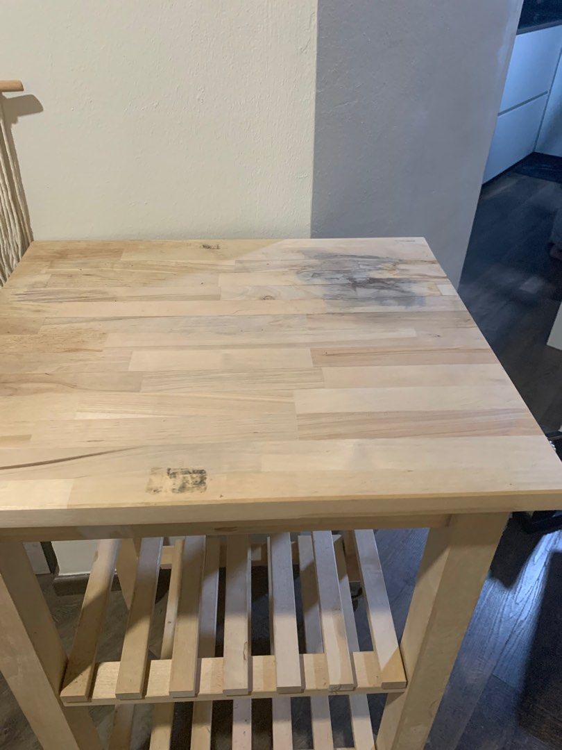 Ikea Bekvam Wooden Kitchen Trolley, Furniture & Home Living, Bathroom