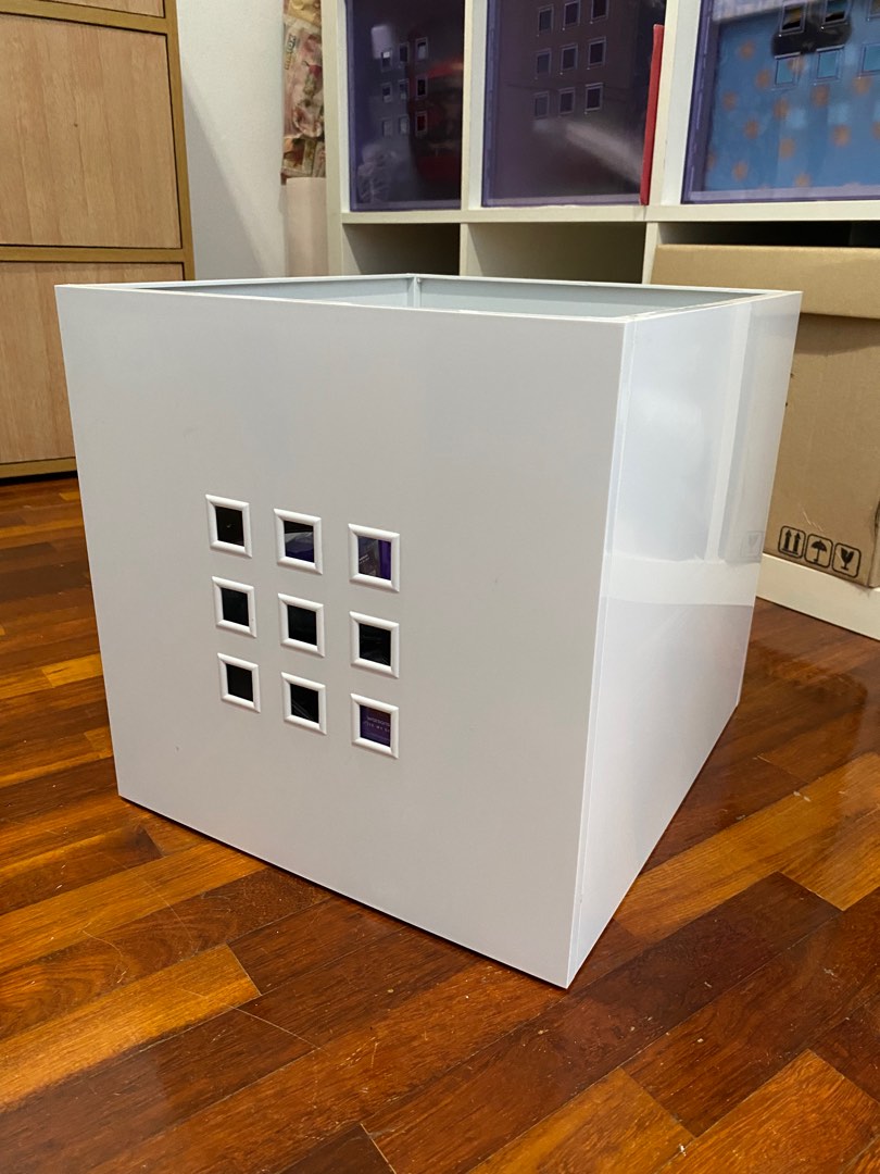 IKEA LEKMAN Storage Box White, Furniture & Home Living, Furniture