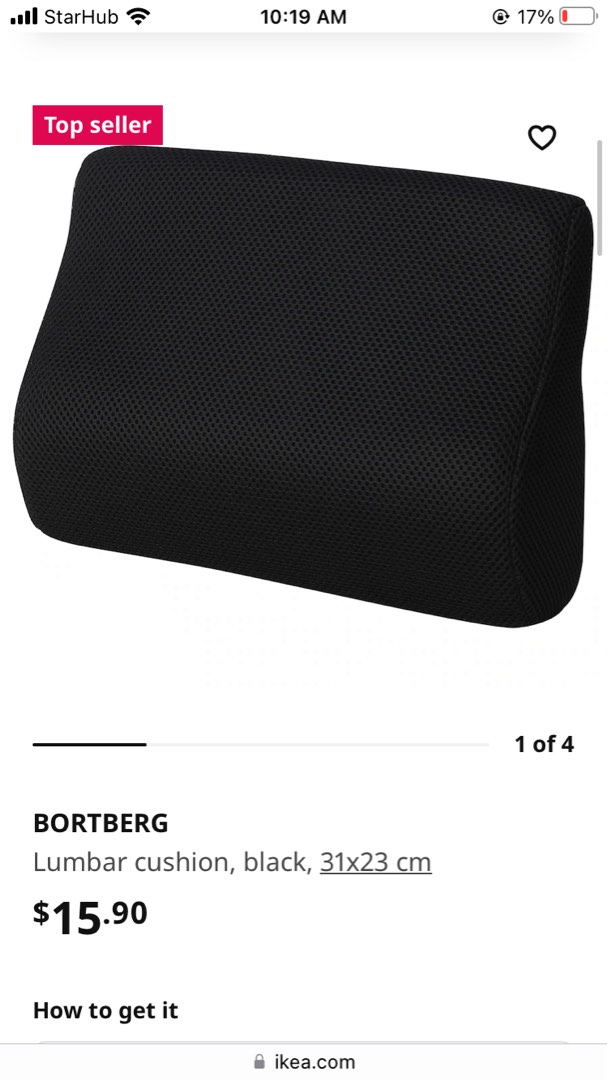 2 ikea lumbar cushions, Furniture & Home Living, Home Decor, Cushions