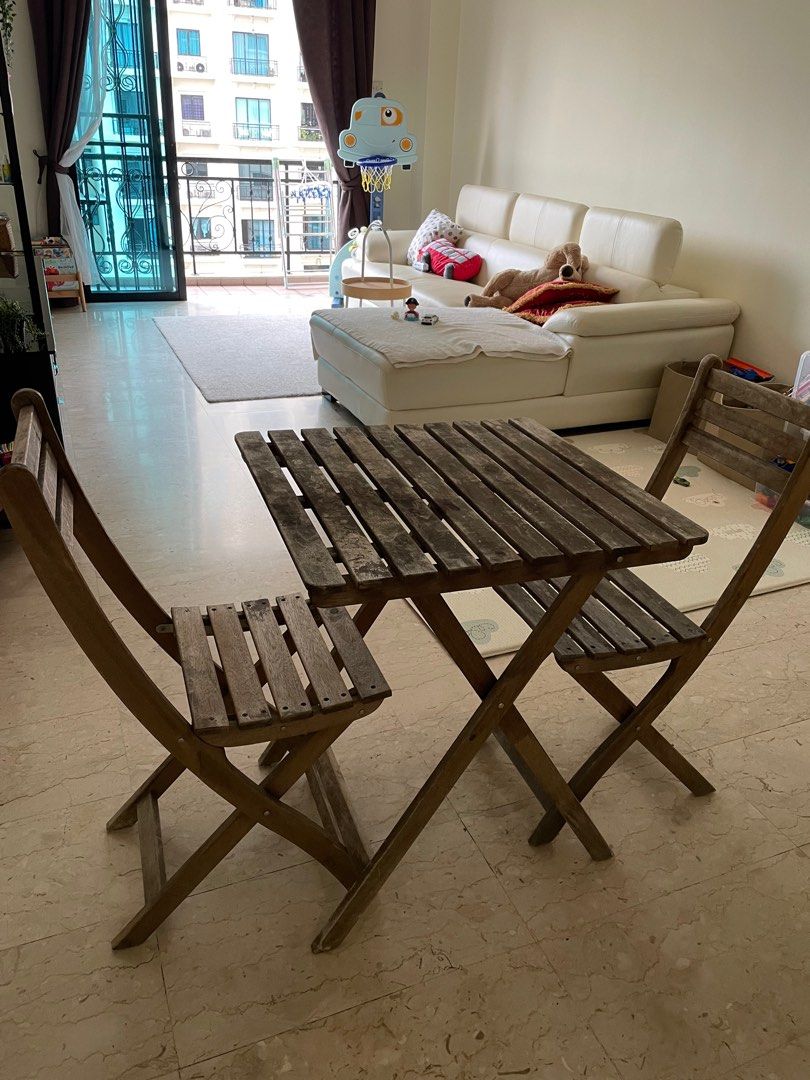 Ikea outdoor table and chairs, Furniture & Home Living, Outdoor