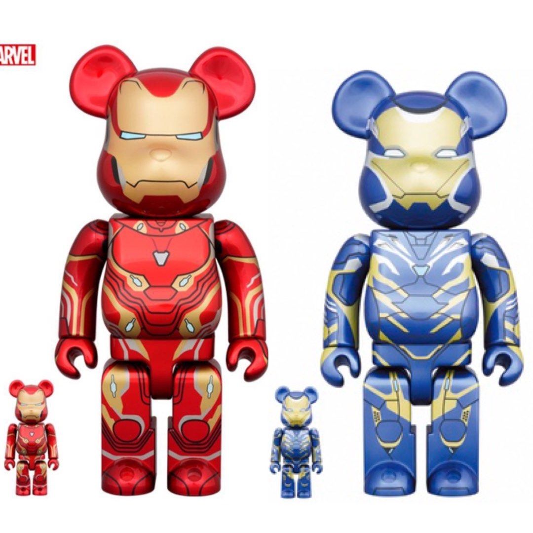 1000% 400% Ironman Set Bearbrick Mark 50 Iron Man Rescue Suit Bearbrick  Be@Rbrick, Hobbies & Toys, Toys & Games On Carousell
