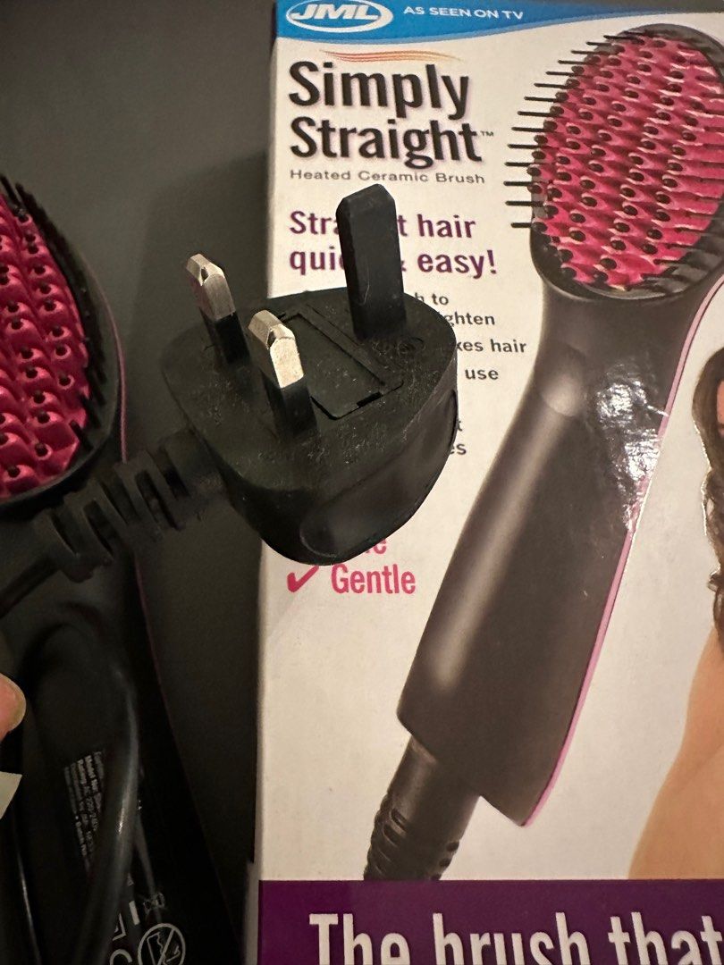 JML Straightener Brush, Beauty & Personal Care, Hair on Carousell