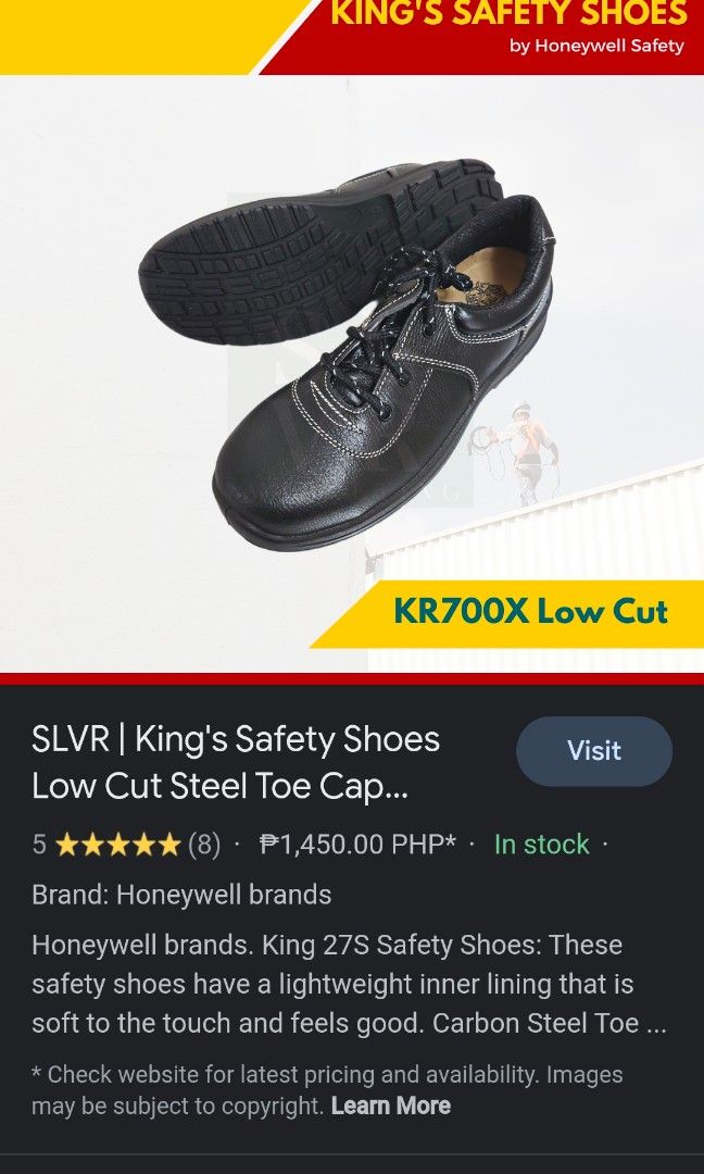 Kings steel toe shoes on Carousell
