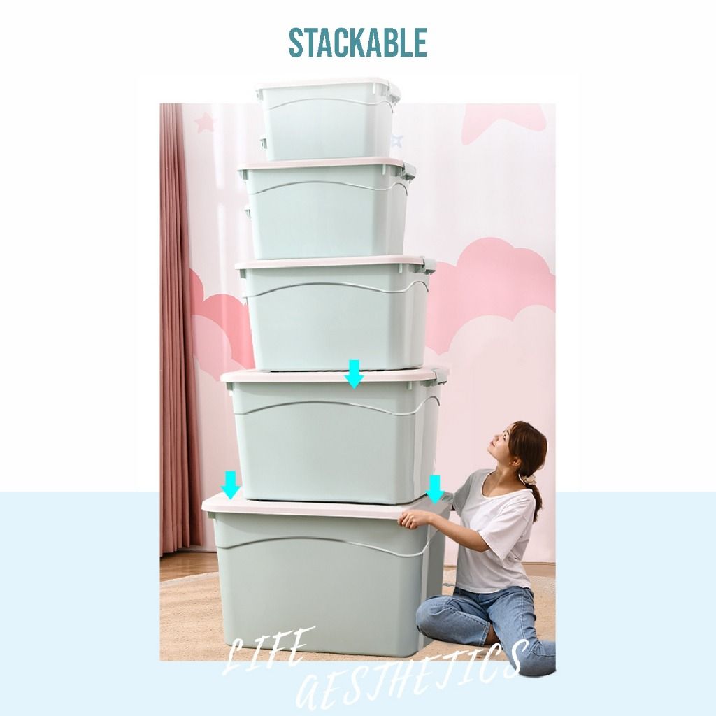 Koala Home Storage Box Container Stackable Large capacity/with wheels