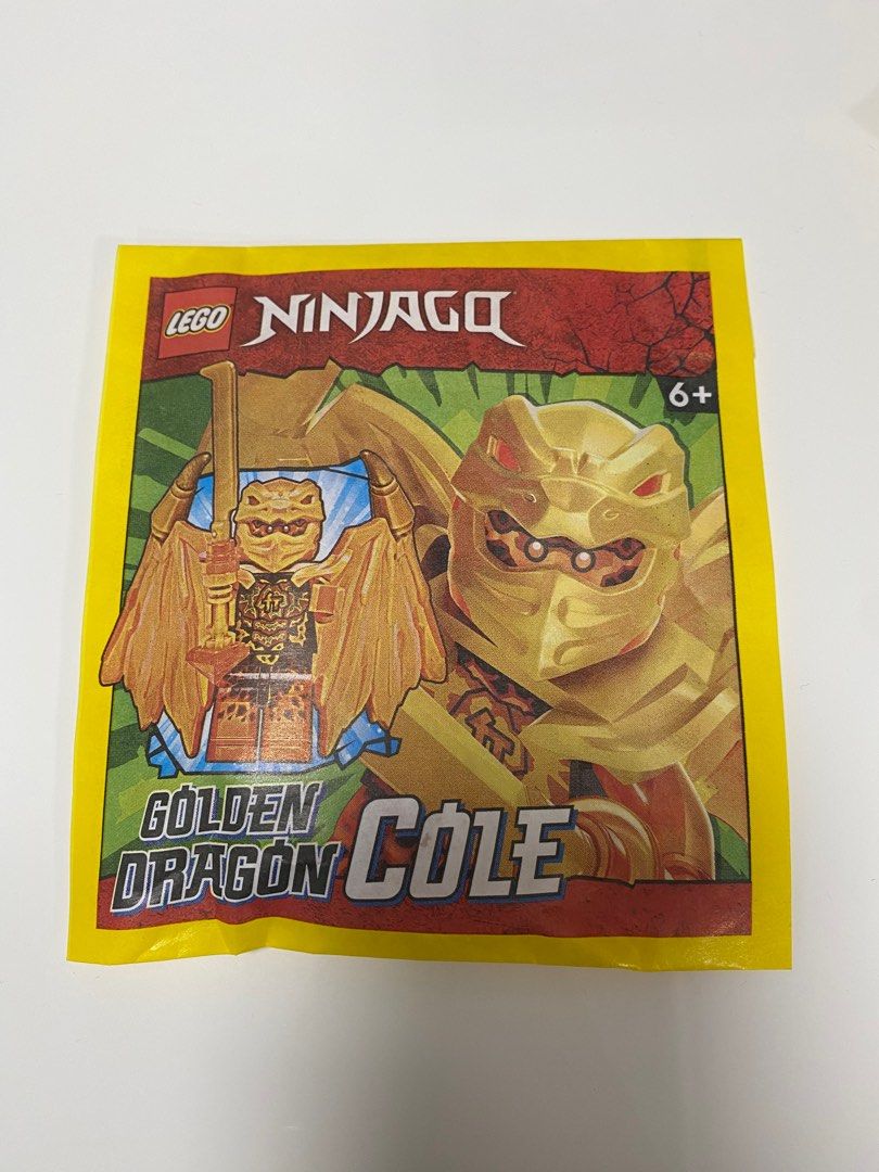 LEGO Ninjago Crystallized Golden Dragon Cole Orange Minifigures, 興趣及遊戲 ...