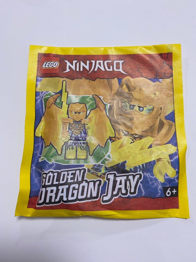 LEGO Ninjago Crystallized Golden Dragon Jay Yellow Minifigures, 興趣及遊戲 ...