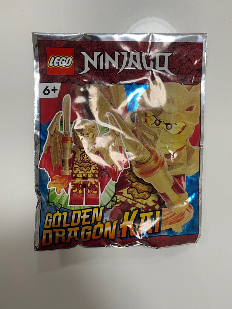 LEGO Ninjago Crystallized Golden Dragon Kai Red Minifigures, 興趣及遊戲, 玩具 ...