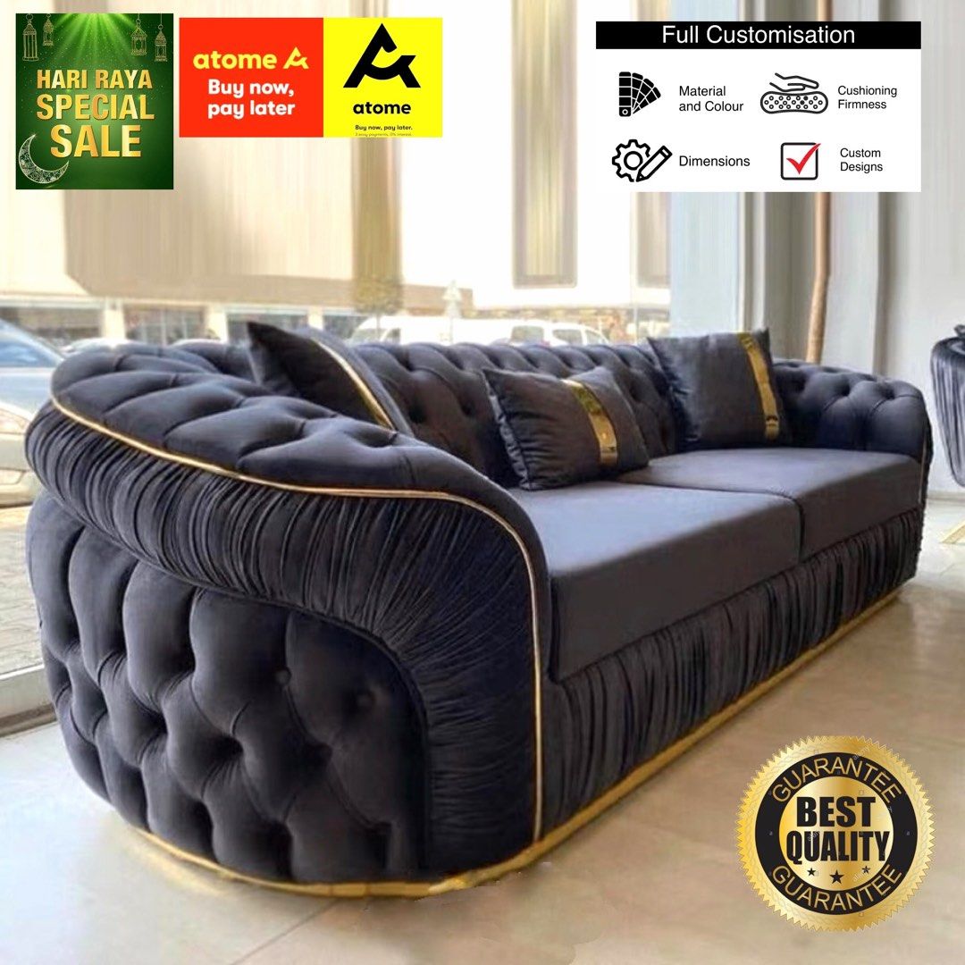 Tufted Chesterfield Sofa Remi