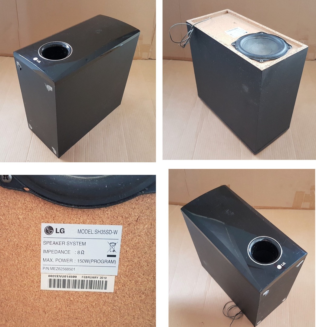 LG Electronics, Subwoofer SH35SDW, Korea, 150 Watts Bass Speaker, 13