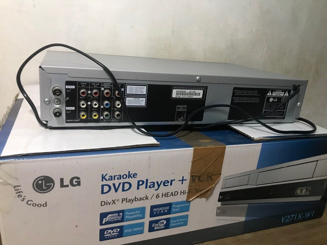 LG Karaoke DVD Player + VCR on Carousell
