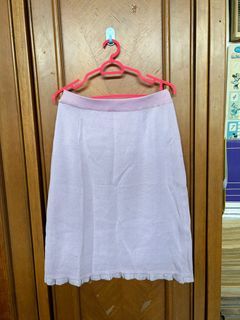 lilac tweed midi skirt