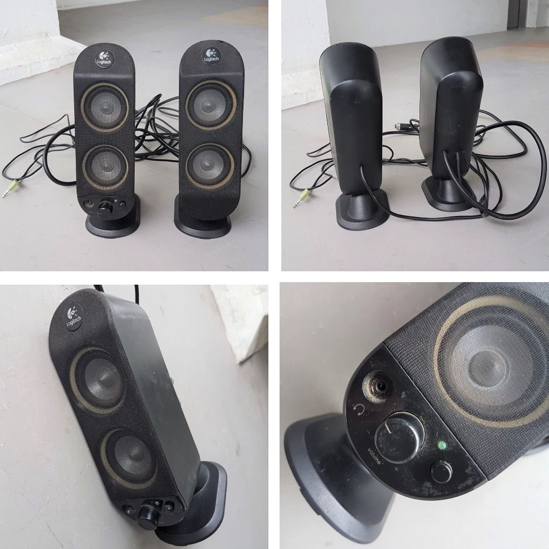 Logitech X230 Stereo Speaker System, Multimedia, TV, PC, Computer Speaker System, Active