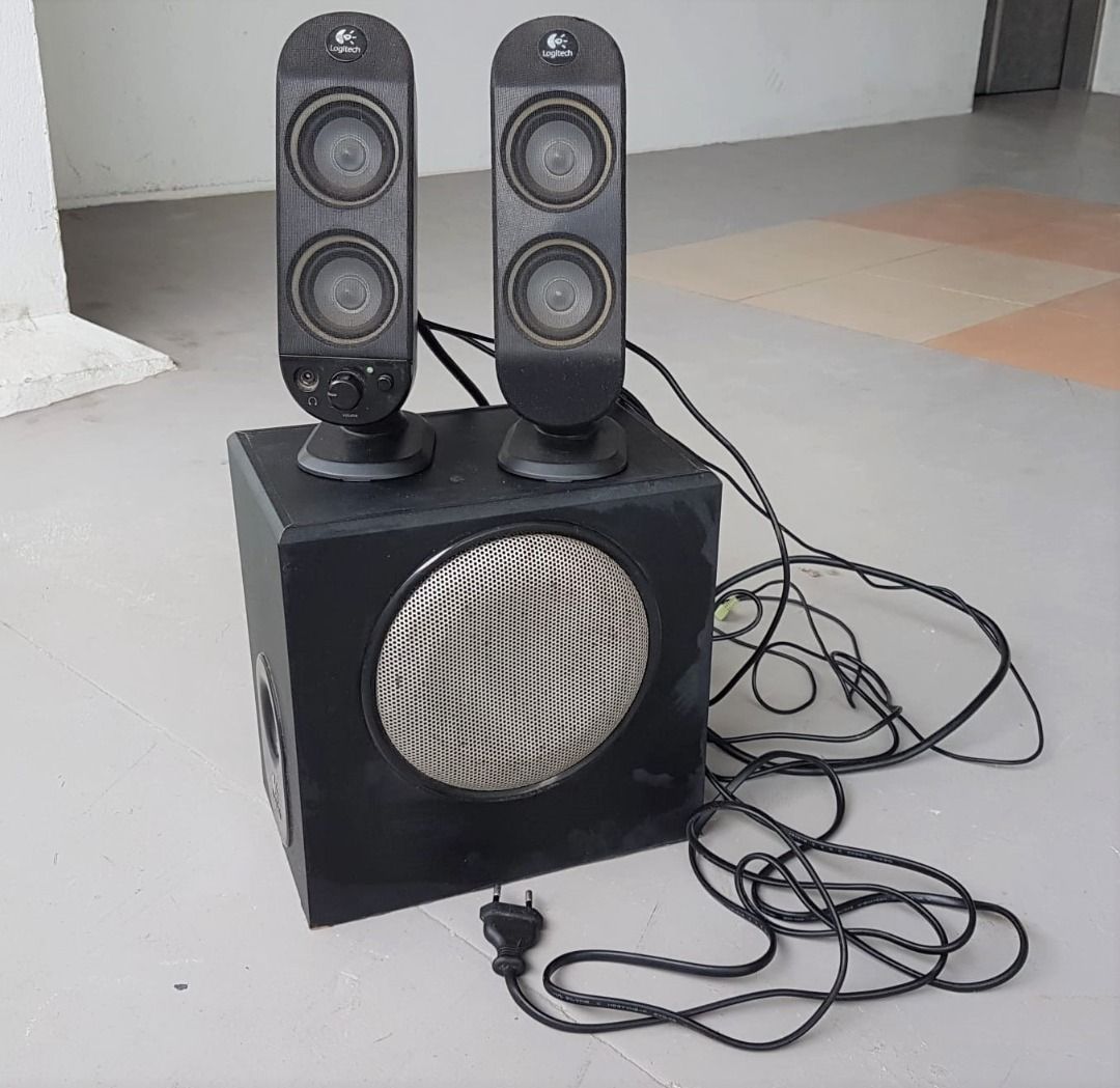 Logitech X230 Stereo Speaker System, Multimedia, TV, PC, Computer Speaker System, Active