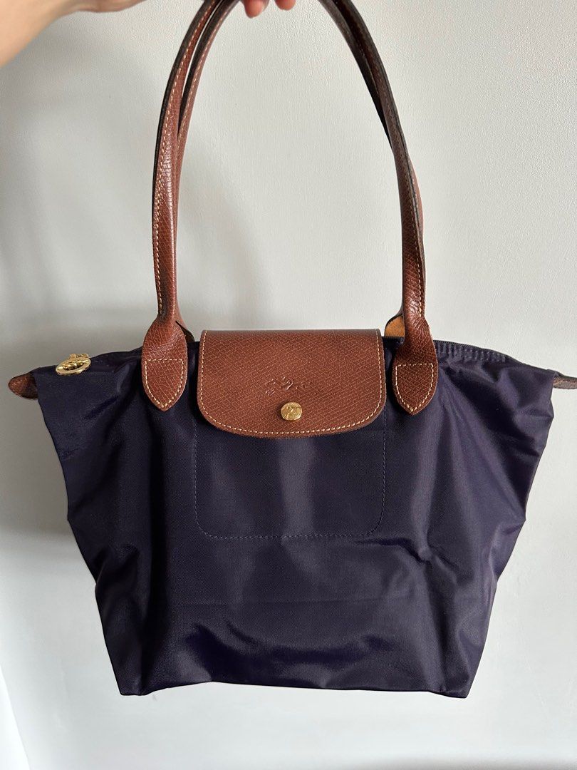 Ori Longchamp Le pliage long handle bag Small Purple