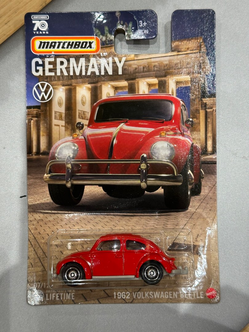 Matchbox Germany 1962 VW Volkswagen Beetle red, Hobbies & Toys