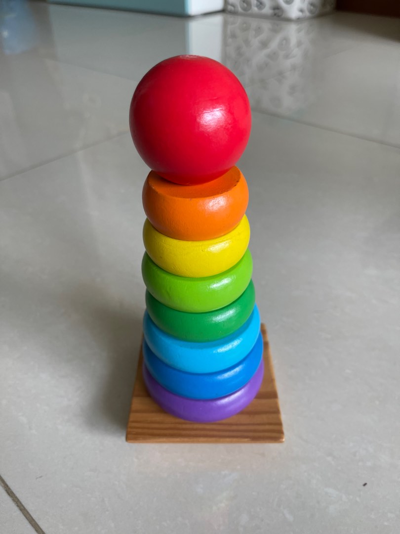 Melissa & Doug Rainbow Stacker, Babies & Kids, Infant Playtime on Carousell