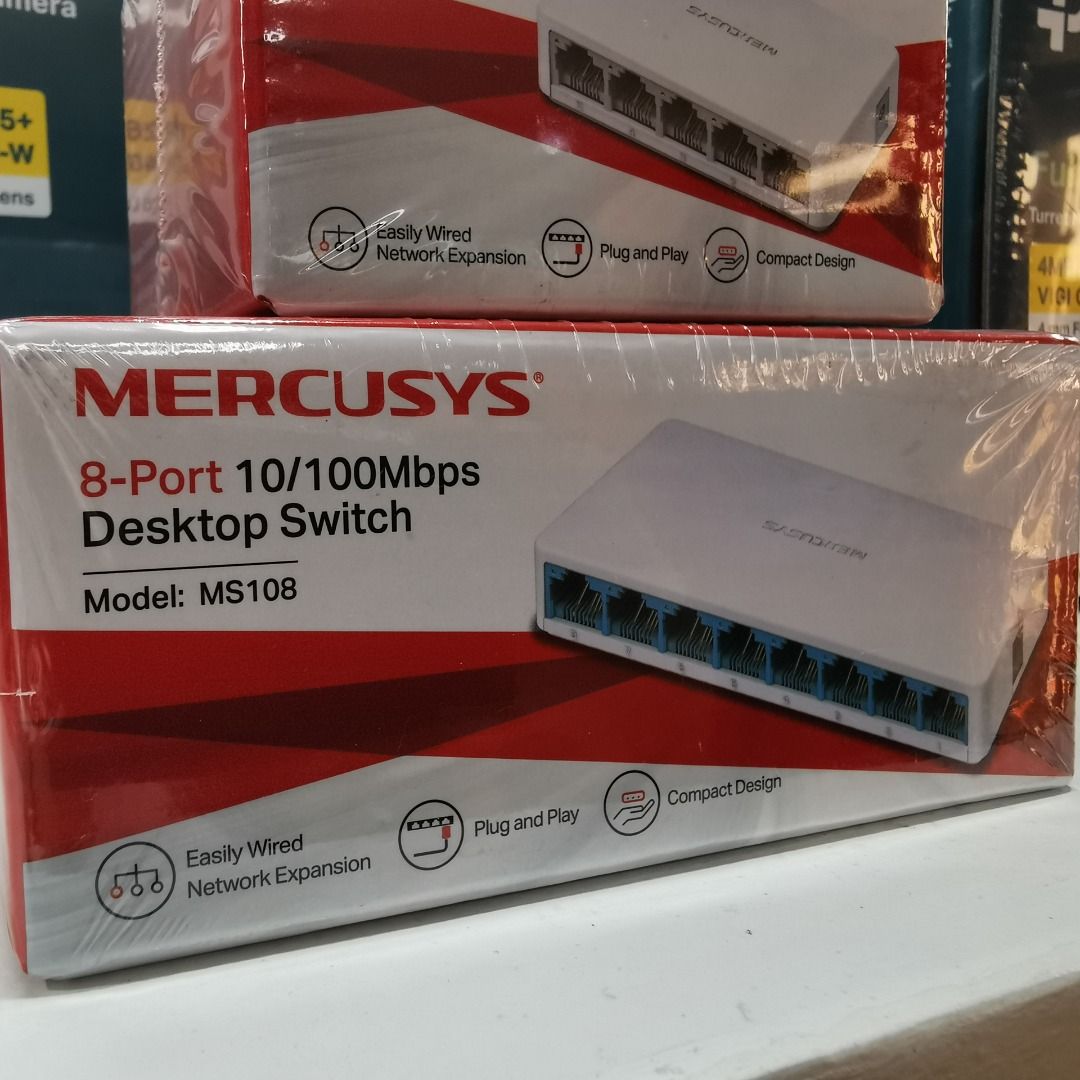 Mercusys MS108 8-port Ethernet 10/100 Switch, Computers & Tech, Parts ...