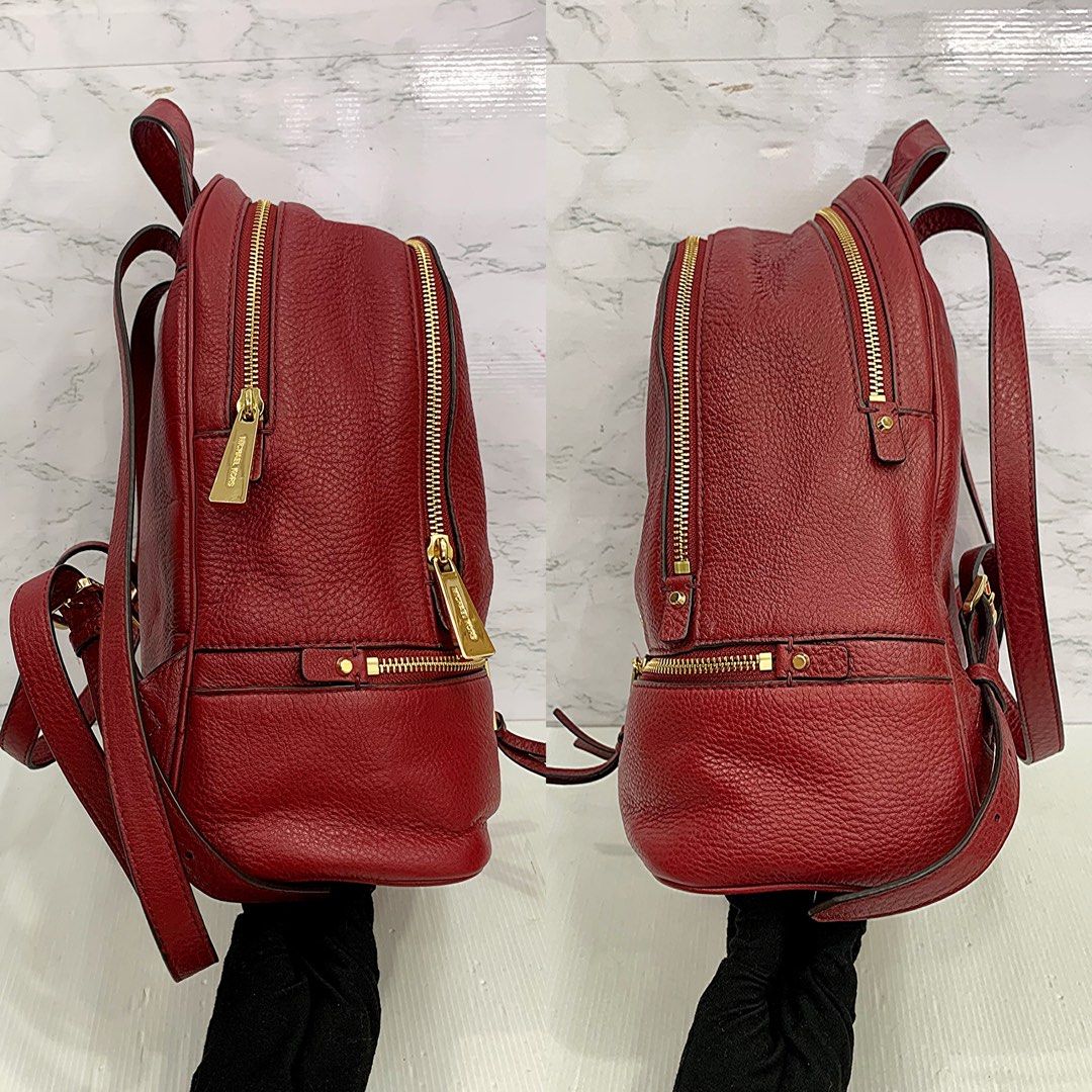 Michael kors maroon 2025 backpack