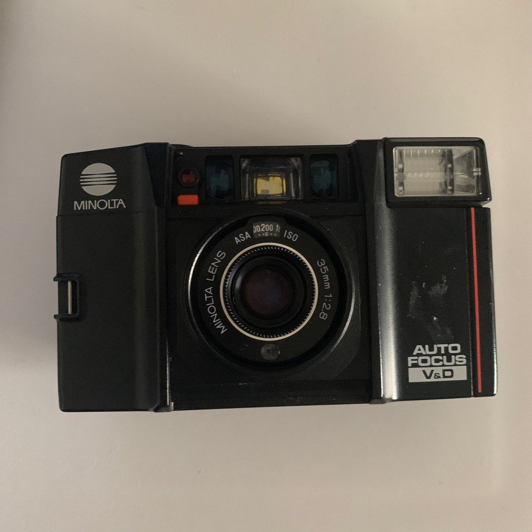 Minolta film camera, Photography, Cameras on Carousell