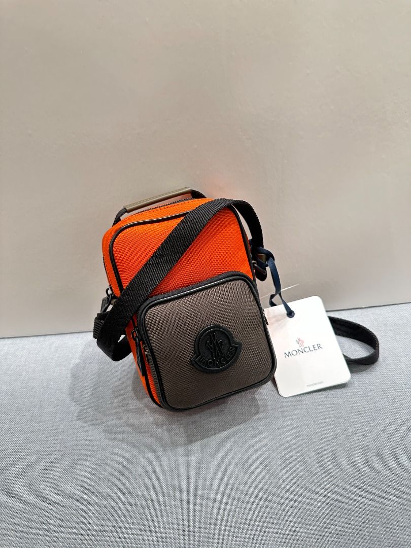 Moncler Yehor Crossbody Bag in Black Orange 6B00001 M2569