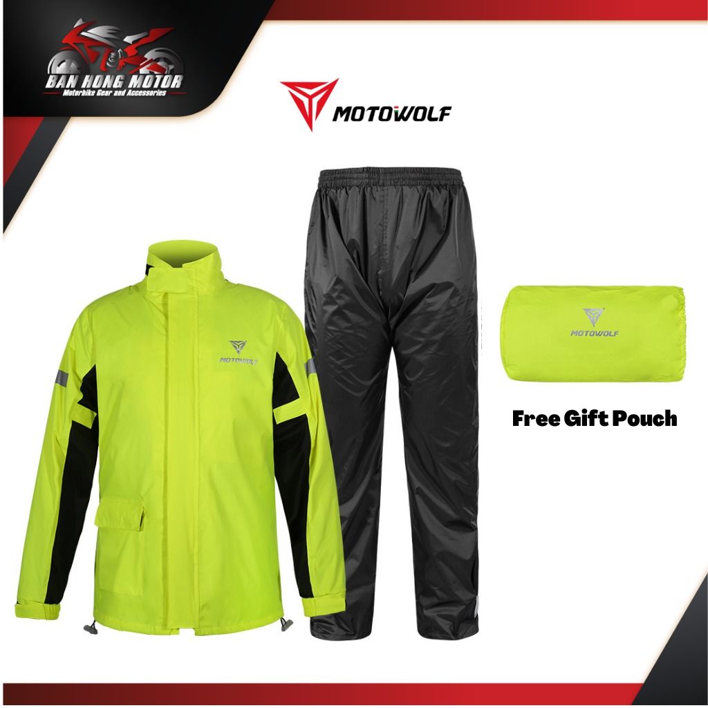 Motowolf Raincoat Waterproof Windproof Bike raincoat Bicycle