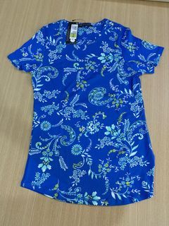 M&S flowery cotton shirt size L