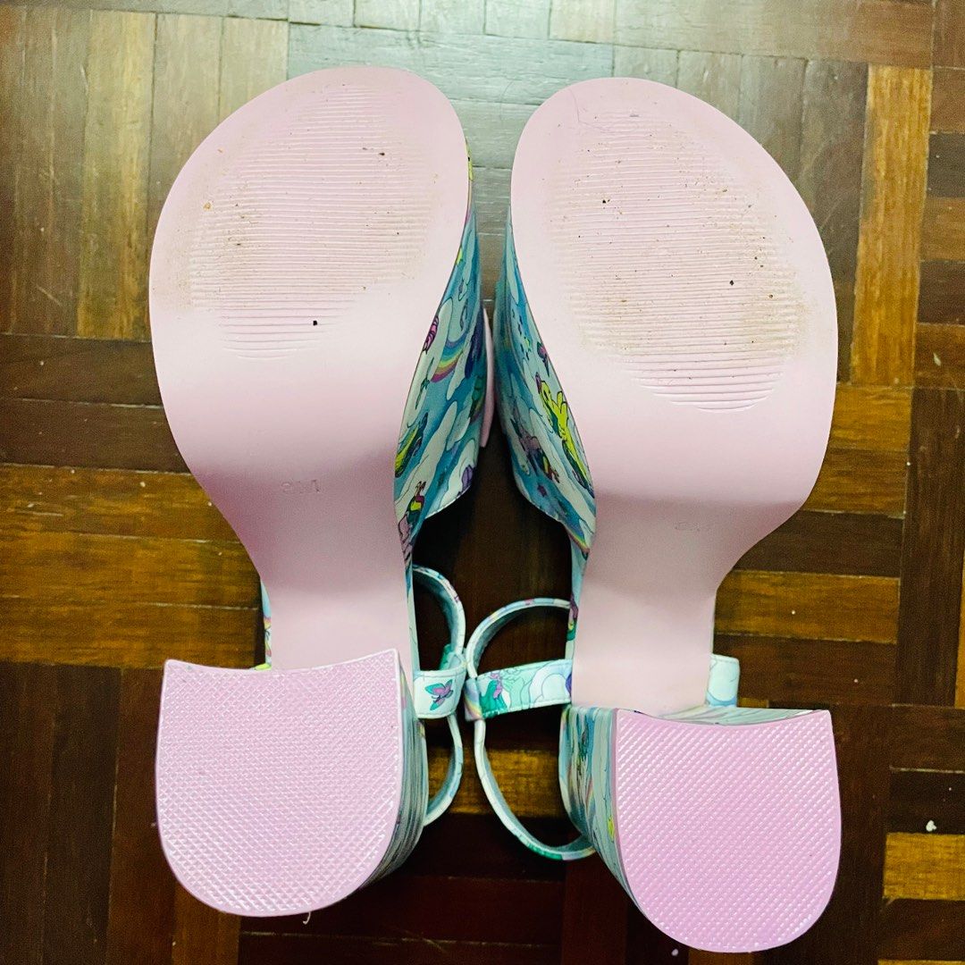 My Little Pony x Dolls Kill Rainbow Chaser Peep Toe Platform Heels