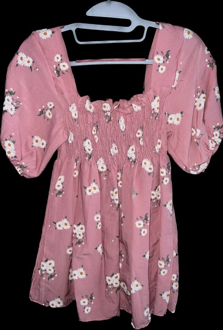 CST-F2467 PINK FLUFFY BUTTON TOP main image 0
