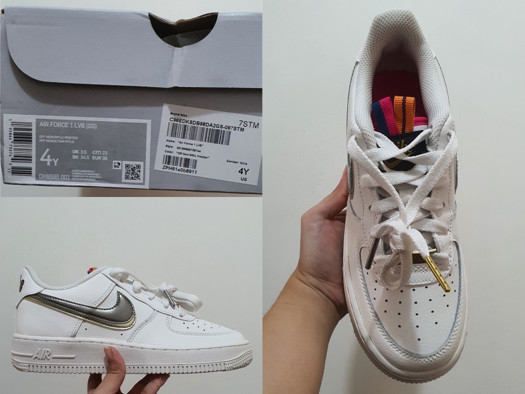  Nike Youth Air Force 1 LV8 GS DH9595 001 - Size 7Y