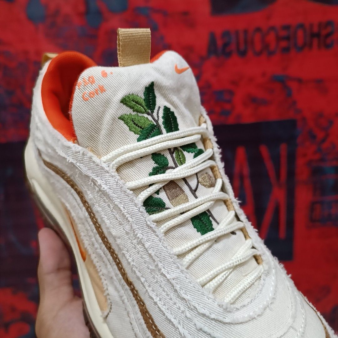 Nike Air Max 97 Coconut Milk Cork, Fesyen Pria, Sepatu , Sneakers di Carousell