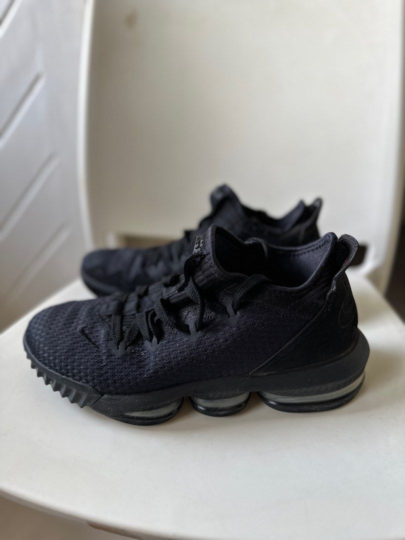 Nike Lebron 16 Low Triple Black, Men'S Fashion, Footwear, Sneakers On  Carousell