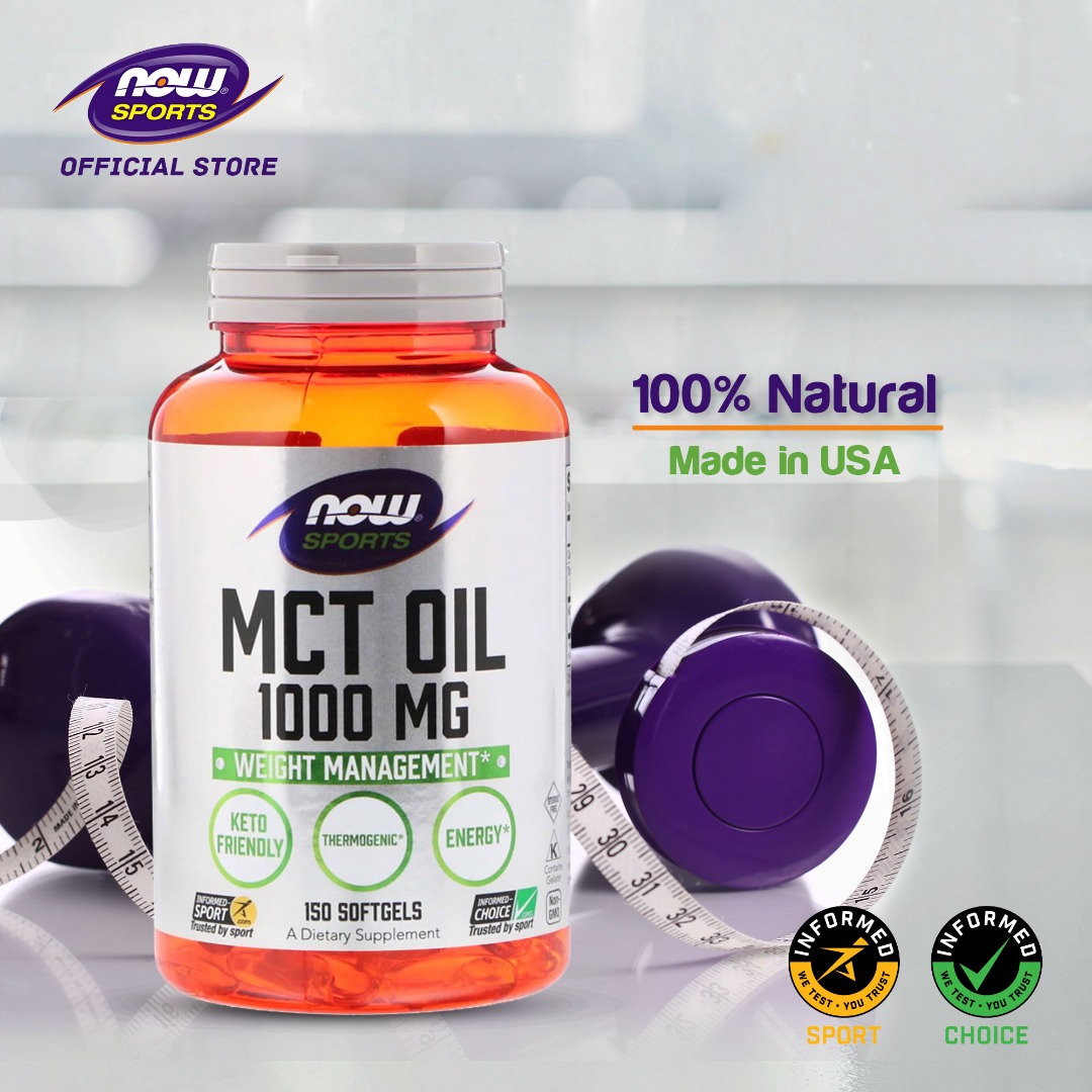 NOW SPORTS Supplement/ MCT Oil for Fat Burner, Health & Nutrition