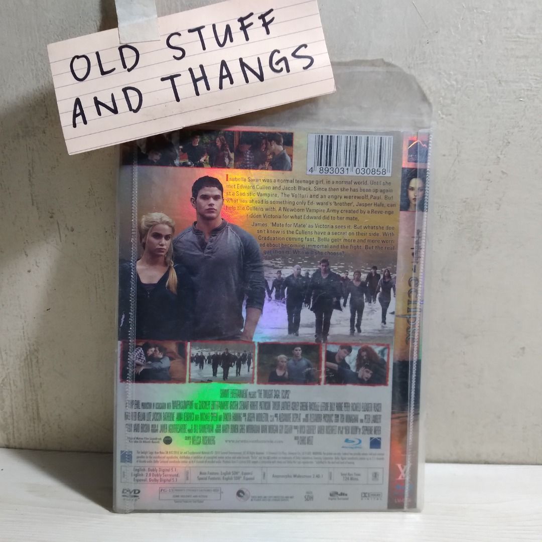 old dvd: THE TWILIGHT SAGA - ECLIPSE, Hobbies & Toys, Music & Media