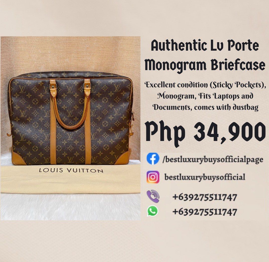 Louis Vuitton Laptop Bag Damier Brown Perfect Condition  eBay