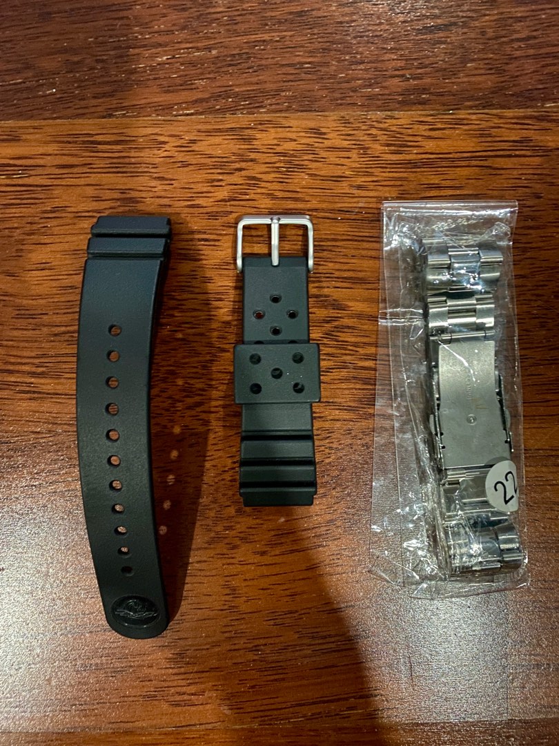 Original Seiko Diver s Rubber Strap Flat Vent 22mm SKX Models